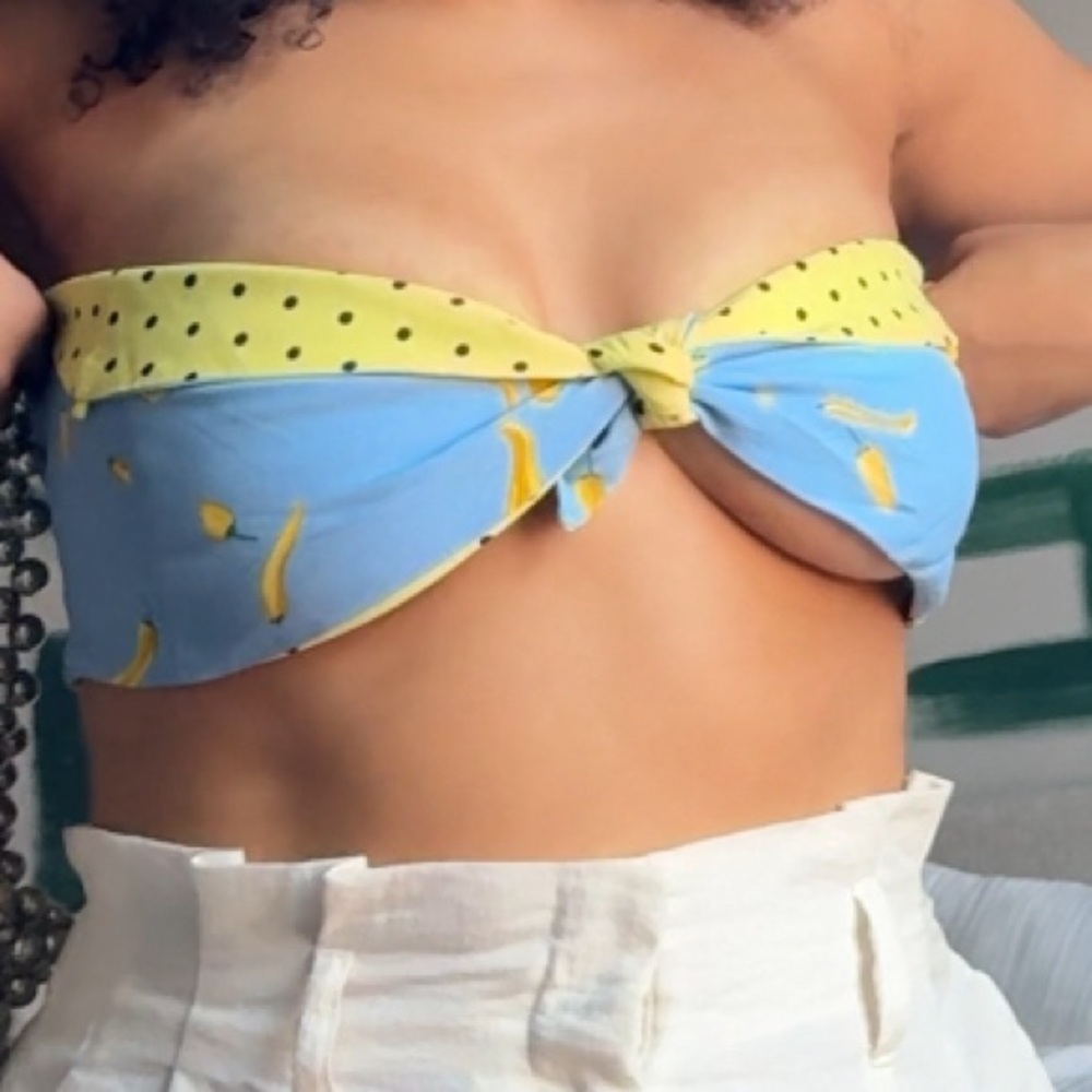 Zara strapless top